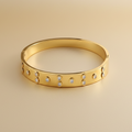 Eon Crystal Bangle For Women - 18K Gold Plated