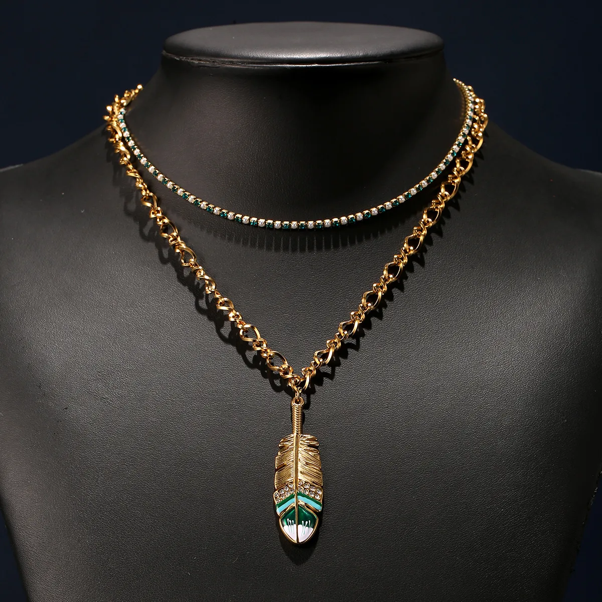 Nomad Feather Necklace for Women - 18K Gold Plated