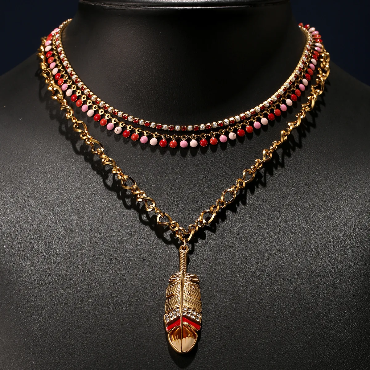 Nomad Feather Necklace For Women - 18K Gold Plated