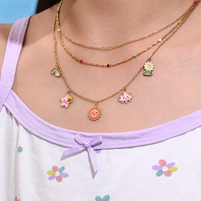 Sunny Bloom  Jewelry Set For Kids - 18K Gold Plated