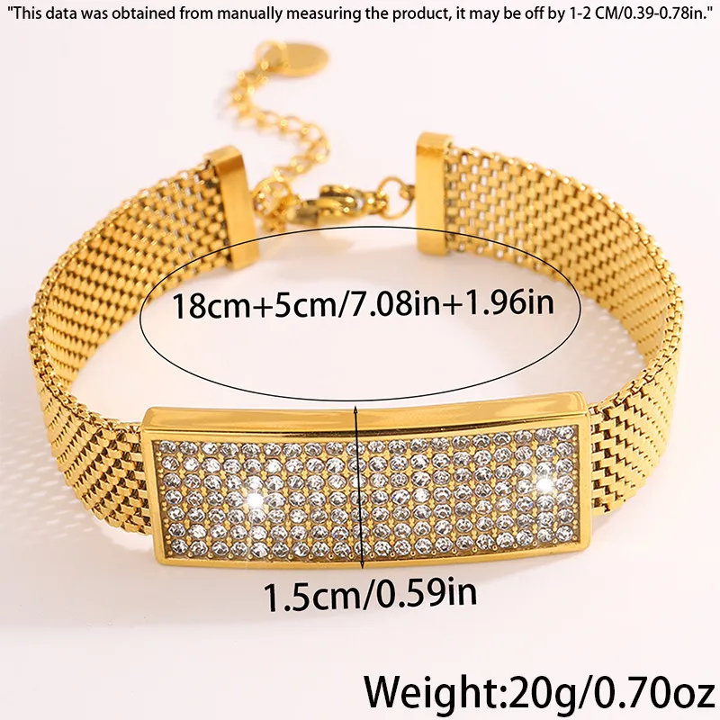 Zahra Gilded Sparkle Bracelet For Women - 18K Gold Plated